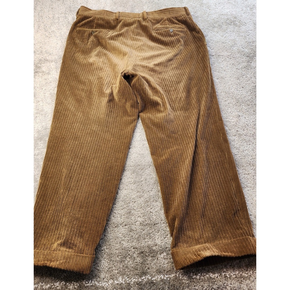 Ermenegildo Zegna Soft Pants Men's Brown  CashCo Hemmed - Picture 6 of 10